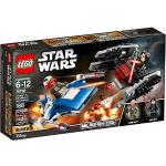 LEGO 75196 Star Wars TM A-Wing contro Microfighter TIE Silencer