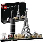 LEGO Architecture Parigi Set con Torre Eiffel e Museo del Louvre da Costruire, Kit Modellismo per Adulti con Monumenti, Collezione Skyline, Idee Regali Donna, Uomo, Lei, Lui, Festa della Mamma 21044