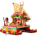 lego disney princess - la barca a vela di vaiana - lego 43210 mini bambolina di sina e delfino anni 6+