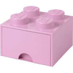LEGO® Scatola portaoggetti 4 con cassetto - rosa chiaro