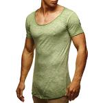 Magliette & T-shirt casual verdi M di cotone con scollo rotondo per Uomo Leif Nelson 