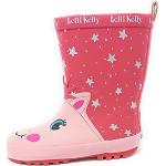 Stivali larghezza E rossi numero 18 di gomma chiusura velcro da pioggia per bambini Lelli Kelly 