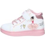 Sneakers alte larghezza E casual rosa numero 34 in similpelle per bambini Lelli Kelly 