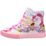 Sneakers alte larghezza E casual rosa numero 26 per bambini Lelli Kelly 