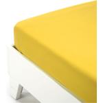 Lenzuola gialle 180x200 cm di cotone tinta unita una piazza e mezza Caleffi 