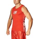 Vestiti ed accessori rossi M di raso traspiranti senza manica da boxe per Uomo Leone 