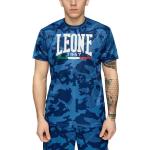 Magliette & T-shirt scontate militari blu S mimetiche mezza manica con manica corta per Uomo Leone 