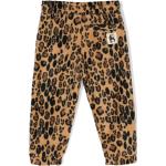 Pantaloni marroni leopardati con elastico per Donna Mini Rodini 