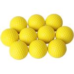 LEORX - Palline da golf d'allenamento – 10 palline da golf per esercitarsi, morbide, da interni (giallo)