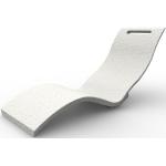 lettino prendisole arkema serendipity chaise in polietilene hd di colore bianco