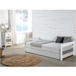 Letto divano con letto estraibile 2 x 90 x 190 cm in MDF Bianco - CELIANE