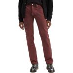 Jeans elasticizzati scontati classici rossi L di cotone sostenibili per Uomo 