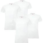 Levi's - Maglietta da uomo con scollo rotondo, in cotone elasticizzato, articolo 905055001, confezione da 4, 300 - Bianco, XL
