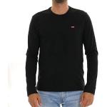Magliette & T-shirt scontate nere XL di cotone con manica lunga per Uomo Levi's 