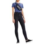 Jeans skinny vita 27 scontati neri di cotone sostenibili per Donna Levi's 