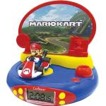 Sveglie rosse con proiettore per bambini Lexibook Nintendo Mario Kart 