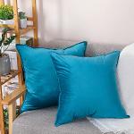 Cuscini blu 45x45 cm in velluto per divani 