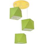 Lampadari verdi in metallo per camerette compatibile con E27 