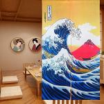 LIGICKY - Tenda giapponese Noren Ukiyoe Hokusai Th