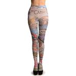 LissKiss Camden Collage On White Printed Tights -