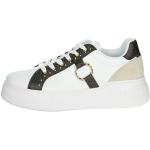 LIU JO BF3157 Sneaker White Sneakers Moda per Donna in Ecopelle con Zeppa Media (Taglia 39)