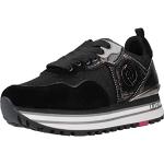 Sneakers larghezza E casual nere numero 37 con glitter platform per Donna Liu Jo Jeans 