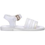 Sandali gioiello larghezza A scontati bianchi numero 27 in similpelle per bambina Liu Jo 