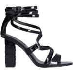 Sandali larghezza A classici neri numero 39 in PVC con cinturino per Donna Liu Jo 