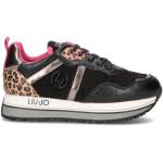Sneakers larghezza E scontate nere numero 29 in tessuto animalier con tacco da 3 cm a 5 cm platform per bambini Liu Jo Rosa 