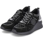 Sneakers larghezza E casual nere numero 38 con glitter con stringhe per Donna Liu Jo Jeans 