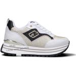 Sneakers scontate bianche numero 41 con tacco da 3 cm a 5 cm per Donna Liu Jo 
