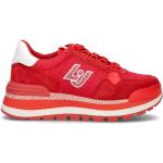 Sneakers scontate rosse numero 35 con tacco da 5 cm a 7 cm per Donna Liu Jo 