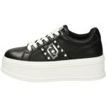 Sneakers larghezza E casual nere numero 40 con perline platform per Donna Liu Jo Jeans 