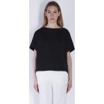 Magliette & T-shirt nere per la primavera con scollo a barca per Donna LIVIANA CONTI 