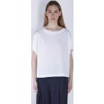 Magliette & T-shirt bianche per la primavera con scollo a barca per Donna LIVIANA CONTI 