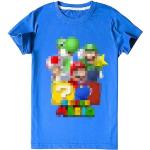 LIYIMING, maglietta a maniche corte per bambini, bellissimo motivo di Super Mario, estiva, molto traspirante, 08, 130