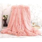Copriletti rosa di pelliccia per lettino 