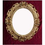 Specchi ovali barocchi dorati 