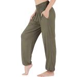 Lofbaz Pantaloni da Yoga per Donna Pantaloni Sportivi a Vita Alta Jogging Abbigliamento maternità Pigiama Legging Abbigliamento Verde Scuro S