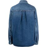 Camicie scontate classiche blu XL manica lunga di jeans Trussardi 