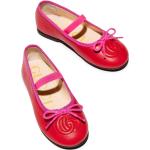 Ballerine larghezza E rosse numero 22 di gomma con fiocco per bambina Gucci Kids 