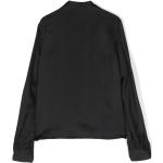 Camicie ricamate scontate classiche nere in viscosa manica lunga per Donna Moschino Kids 