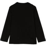 T-shirt manica lunga scontate nere in jersey manica lunga per bambina Emporio Armani di Farfetch.com 