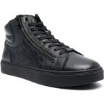 Sneakers alte larghezza E scontate nere numero 46 di gomma con stringhe Calvin Klein 