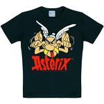 T-shirt retrò nere 11 anni di cotone per bambini LOGOSHIRT Asterix 