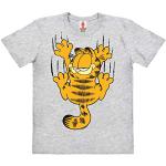 T-shirt retrò grigie 9 anni di cotone a tema gatti per bambini LOGOSHIRT Garfield Garfield 