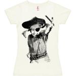 Logoshirt® Pippi Calzelunghe I Pirata I Maglietta I T-Shirt Stampate I Donna I Bianco I Design Originale su Licenza I Taglia S