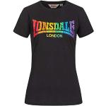 Lonsdale - Happisburgh T-Shirt Nera Da Donna Con M