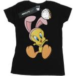 Magliette & T-shirt stampate nere XXL taglie comode manica lunga per Donna Baby Looney Tunes Looney Tunes Gatto Silvestro e Titti Titti 