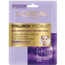 L'Oréal Paris Hyaluron Specialist Replumping Moisturizing maschera viso antirughe 1 pz per donna